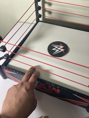 Mattel WWE RAW Smackdown Wrestling Ring Arena Spring Loaded 2010 Toy Playset