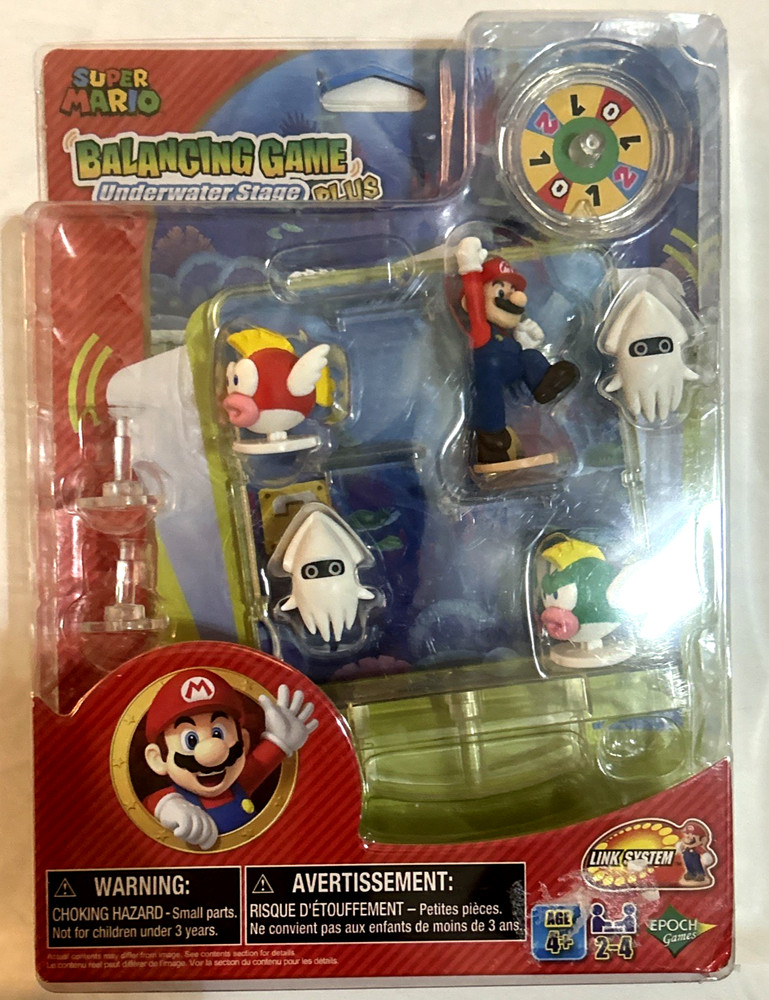 2022 Super Mario Balancing Game Plus Underwater Stage – Epoch Games – New