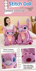 30/45/60/80cm Disney Large Size Lilo & Stitch Stuffed Plush Toy Stitch Doll Soft