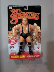 MATTEL LJN WWE SUPERSTARS KING KONG BUNDY SERIES 2 BLACK CARD chase Figure