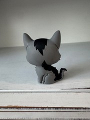 Warrior Cats Graystripe Series 2 PVC Mini Figure Gray Black Yellow Eyes Toy
