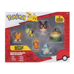 New Pokémon Battle Figure 6 Pack – 5cm Figures Pawnii, Turtwig, Hoothoot, Torchi