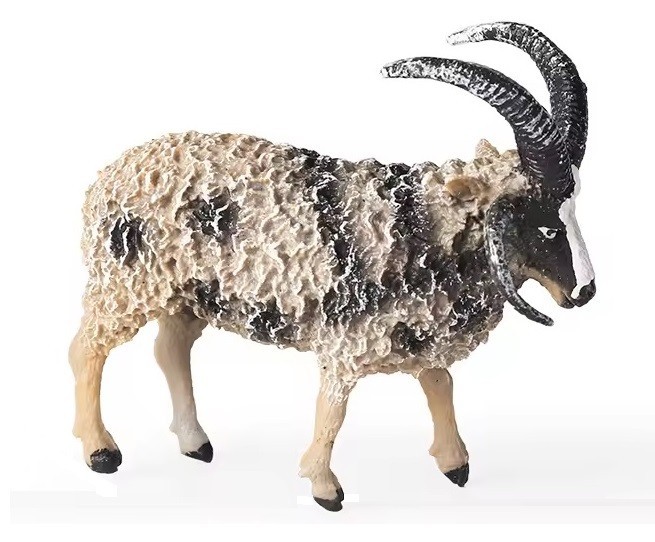 Jacob Sheep Toy Action Figure Small Animal Figurine Doll Gift for Kids