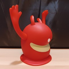 2008 THQ De Blob Video Game Toy Figure Red Plastic 4″