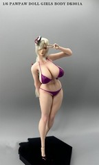 PawPawDoll DK001A 1/6 Oversize Breast Seamless Body Makeup Silicone Female Figur