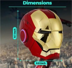 Iron Man Gold MK5 Helmet Electronic Voice Activated Open&Close Mask Autoking New