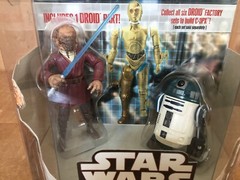 STAR WARS 2008 DROID FACTORY R4-F5 & PLO KOON FIGURE SET A WALMART EXCLUSIVE MIB