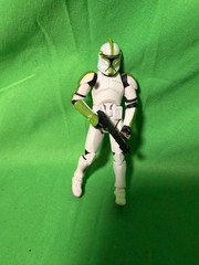 Star Wars Clone Trooper Troop Green Sergeant Battle Damage EE Exclusive