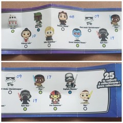 11 New STAR WARS Disney DOORABLES MINIFIGURES & Loose HYPER PEEK + Clip-On LOT