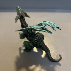 Winged Blue Green Dragon Articulated 4″ Tall Mythical Fantasy Monster Toy Figure