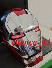 US Stock!! Autoking Iron Man Helmet MK5 1/1 Voice-controlled Mask Transform Gift