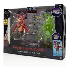 New! Five Nights at Freddy’s Endo-01 (Classic Foxy and Radioactive Foxy) In Hand