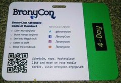 BronyCon 2019 4-Day Badge Final Convention (Expired/Collectable) FREE SHIPPING