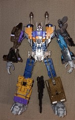 Transformers Unite Warriors Bruticus + Amazon Blast Off + TCW Uprade Kit