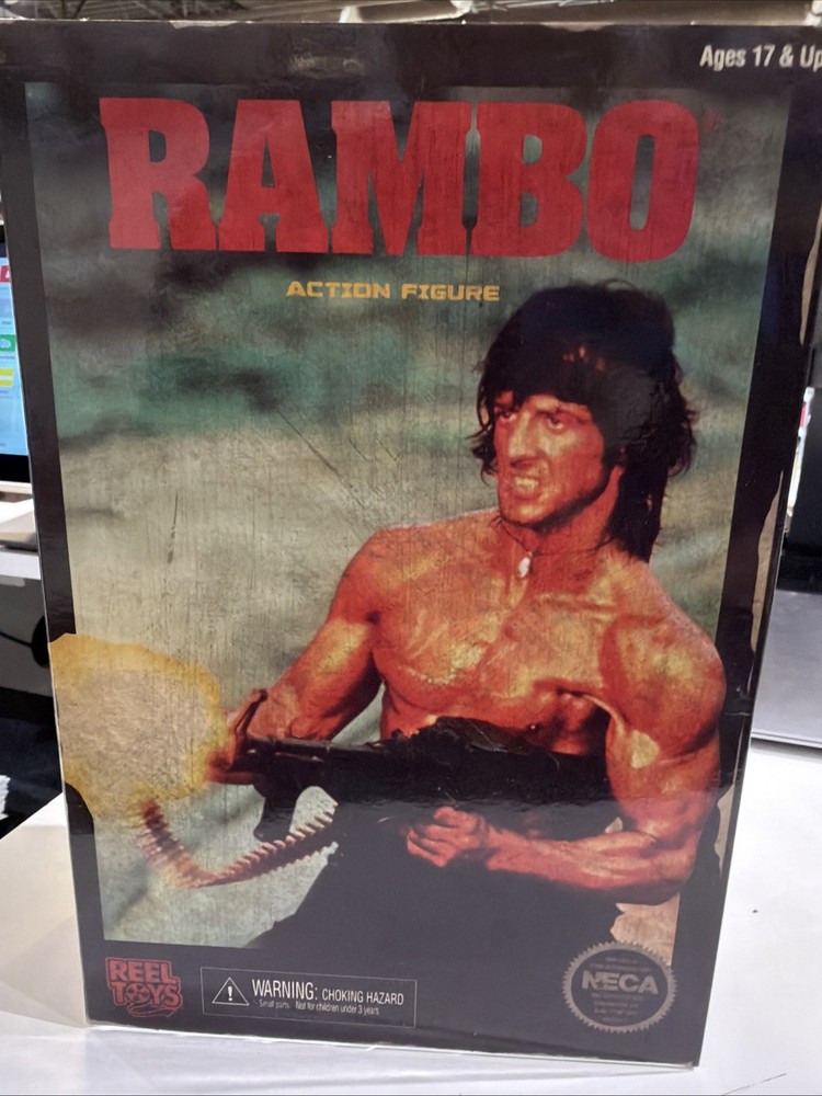 NECA RAMBO FIRST BLOOD FIGURE Reel Toys Sylvester Stallone NECA