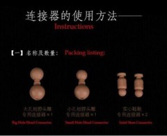 9Pcs 1/6 Scale Universal Neck Joint Connector Fit 12″ Head Sculpt Hot Toys Body