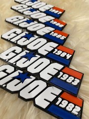 GI JOE Sign Retro Action figure display sign Vintage GI Joe