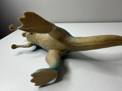JARU Pachycephalosaurus Dinosaur Figure Blue Green Rubber Vinyl 8” #1083 Toy