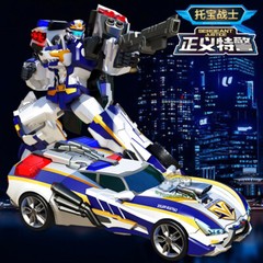 Tobot V Galaxy Detectives Sergeant Justice Transforming Robot Figure Toy