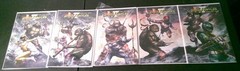 JASON DAVID FRANK SIGNED COMICS & Power Rangers X TMNT Figures Full Set Bundle