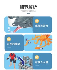 Fun Storm Deep Sea Biology Series Sperm Whale King Octopus Children’s Model Toy