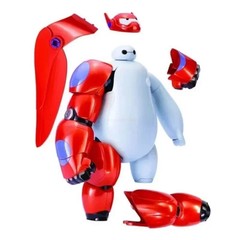 Big Hero 6 Baymax Armor-Up Action Figure Toy Model 16cm Robot Gift for Kids