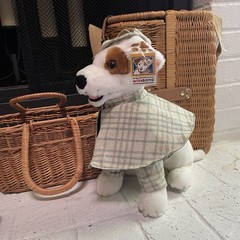VTG Wishbone Sherlock Holmes Plush Dog 1996 Big Feasts! Jack Russell Terrier PBS