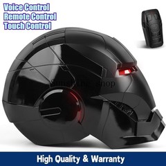 Iron Man Full Black MK5 Helmet Electronic Wearable Voice-control Mask In Stock