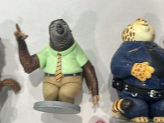 ZOOTOPIA DISNEY STORE 7 PIECE PVC TOY CAKE TOPPER FIGURE LOT