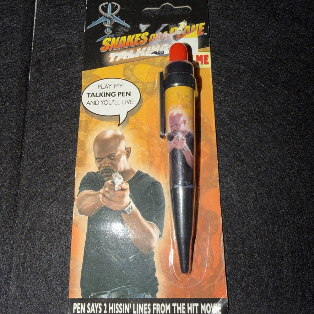 SNAKES ON A PLANE TALKING PEN – SAMUEL L JACKSON – 2006 DOES NOT TALK