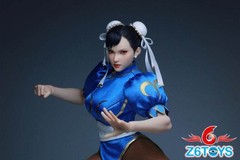 1/6 Chun Fighter Female Head Sculpt Movable Eyes For 12″ PHICEN Hot Toys Figure