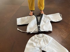 Big Jim Mattel Gold White Karate Outfit Wolfpack John Saxon PACK Commander Whip