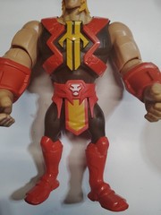 Action Figure, Red Black Yellow Beige Plastic Collectible, 12 in