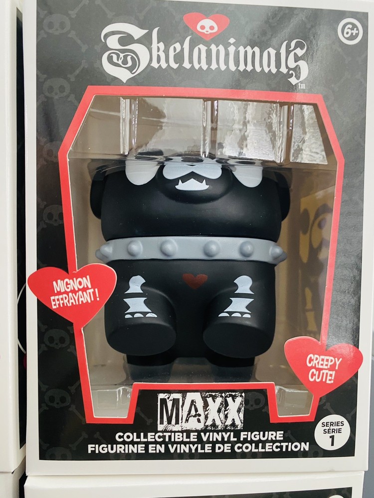 Skelanimals Collectible Vinyl Figure Maxx the Bulldog NIB halloween gift