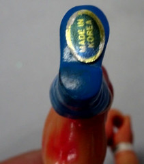 Vintage 1980s Korean Bootleg 4.5″ Grabber Hands figure w/Sungold Wrestler Head
