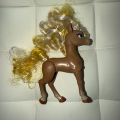Wild Manes Horse Toy Cherie 6.5” Pony Articulated Brushable Blonde Hair EUC