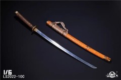 1/6 LS2022-10C Metal Japanese Samurai Ronin Tachi Weapon Model Toys F 12″ Figure