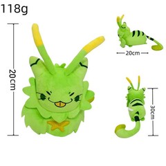 New Game Peripherals Regretevator Gnarpy Green Plush Toy White Cat Robot Doll