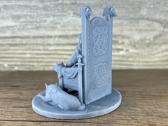 3D Printed Viking Jarl Plastic Figurine, Norse Warrior Miniature 60mm