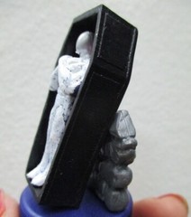 mummy doll 45mm in coffin miniature casket figure 1:43 dollhouse not sent to USA