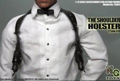 1/6 Black Shoulder Holster Gun set for Police killer agent Phicen Hot Toys ❶USA❶