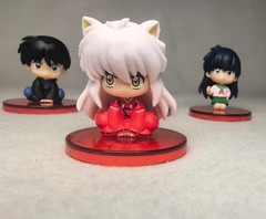 Inuyasha Kikyo Sesshomaru Kagome PVC Figure Set Anime Toy 4PCS