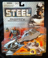 STEEL Movie Complete Set SHAQ-Shaquille O’Neal 1997 Kenner Figures & Motorcycle
