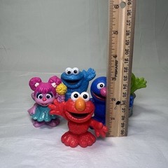 5 Sesame Street 3” Toys Hasbro Elmo Abby Oscar Cookie Monster Grover Figures