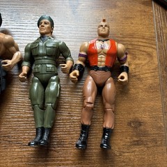 Lot Of 3 1985 Rambo Force Of Freedom Action Figures Rambo, Trautman, & Mad Dog