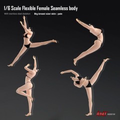 US 1:6 Pale Skin Large Bust Breast 12″ Female Seamless Flexible Figure Body Toys