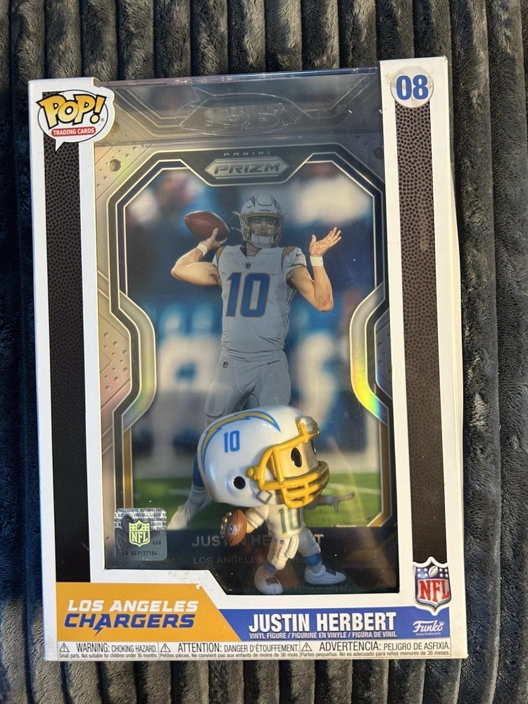 Funko POP! Trading Cards: NFL Panini Prizm LA Chargers Justin Herbert #08 NEW