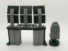 1:18 Scale Command Center Computer Diorama Set for 4″ Star Wars Figures