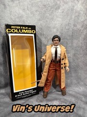 Custom 8″ Mego Peter Falk as LT Frank Columbo Action Figure Boxed