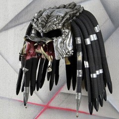 Predator Motorcycle Helmet Dress Up Mask Cosplay Party Costume Props Halloween